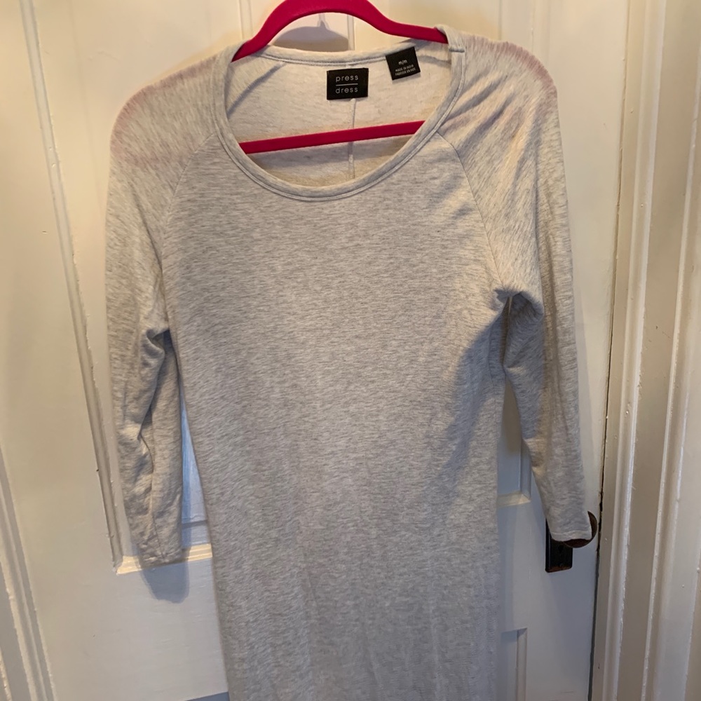 Boutique dress in a comfy sweatshirt material